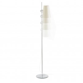 Lampadaire Lupa Chrome H.150cm