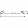 Tube R7s 300W Halogène 118mm