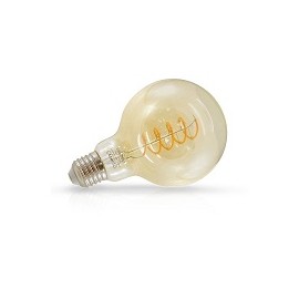 Globe 95 LED Ambre Spirale 4W E27