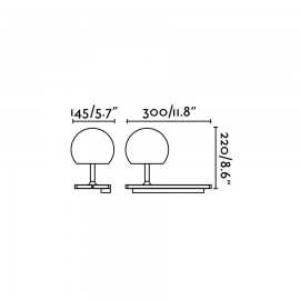 Applique NIKKO LED côté droit