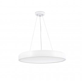 Suspension Cercle LED Blanc Noir Diam. 43cm