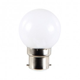 Spherique LED 1W B22 Blanc chaud