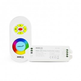 Contrôleur LED 12/24V DC- RVB + Télécommande RF