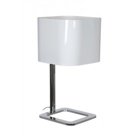 Lampe Quadro blanc/noir H48cm