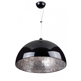 Suspension DomeMirror blanc/noir Diam60cm