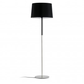 Lampadaire Volta Blanc Noir H. 151cm