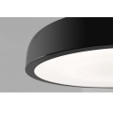 Plafonnier Cercle LED Blanc Noir Diam. 55cm