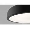 Plafonnier Cercle LED Blanc Noir Diam. 55cm