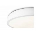 Plafonnier Cercle LED Blanc Noir Diam. 55cm