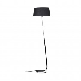 Lampadaire Hotel Blanc Noir H. 153cm