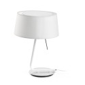 Lampe Hotel Blanche Noire H. 37cm