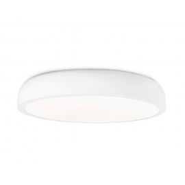 Plafonnier Cercle LED Blanc Noir Diam. 43cm